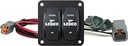 Trim Tabs Kit Lenco 12" x 12" Standard  w/Double Rocker Switch Kit 15103-104