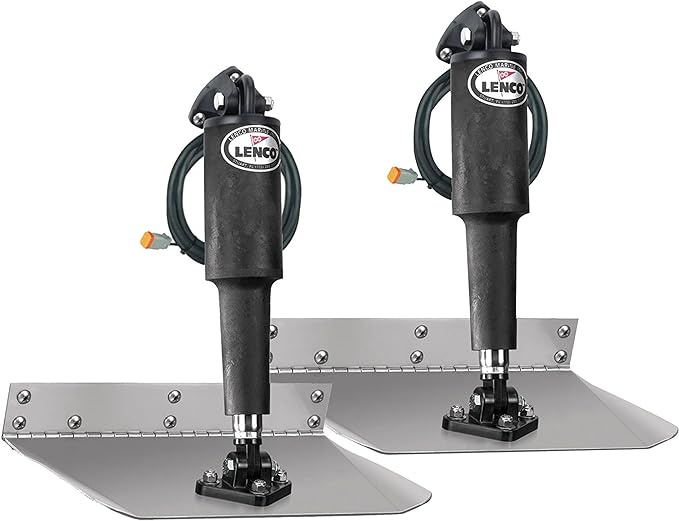 Trim Tabs Kit Lenco 12" x 12" Standard  w/Double Rocker Switch Kit 15103-104