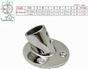 
60° Rectangle Base 7/8 Stainless Steel