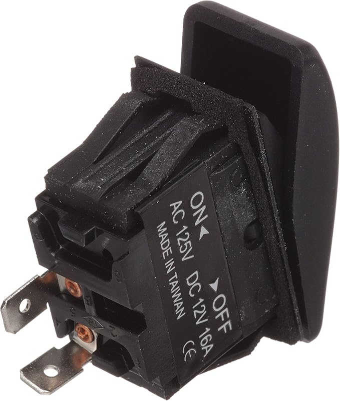 ROCKER SWITCH ON-OFF SPST BLK- SEACHOICE