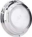 6 7/8" Stainless Steel LED Dome Light, White/Red