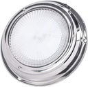 6 7/8" Stainless Steel LED Dome Light, White/Red