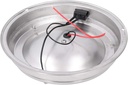 6 7/8" Stainless Steel LED Dome Light, White/Red