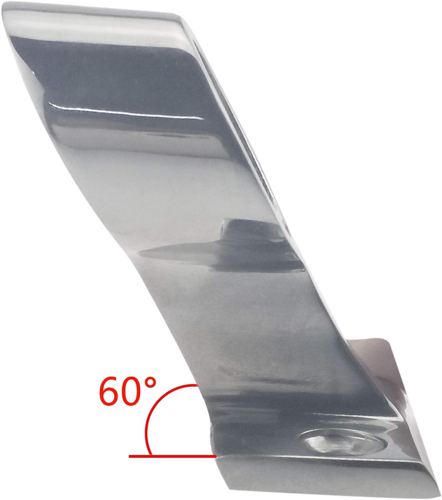 60° Center Rail FTG 1" Stainless Steel