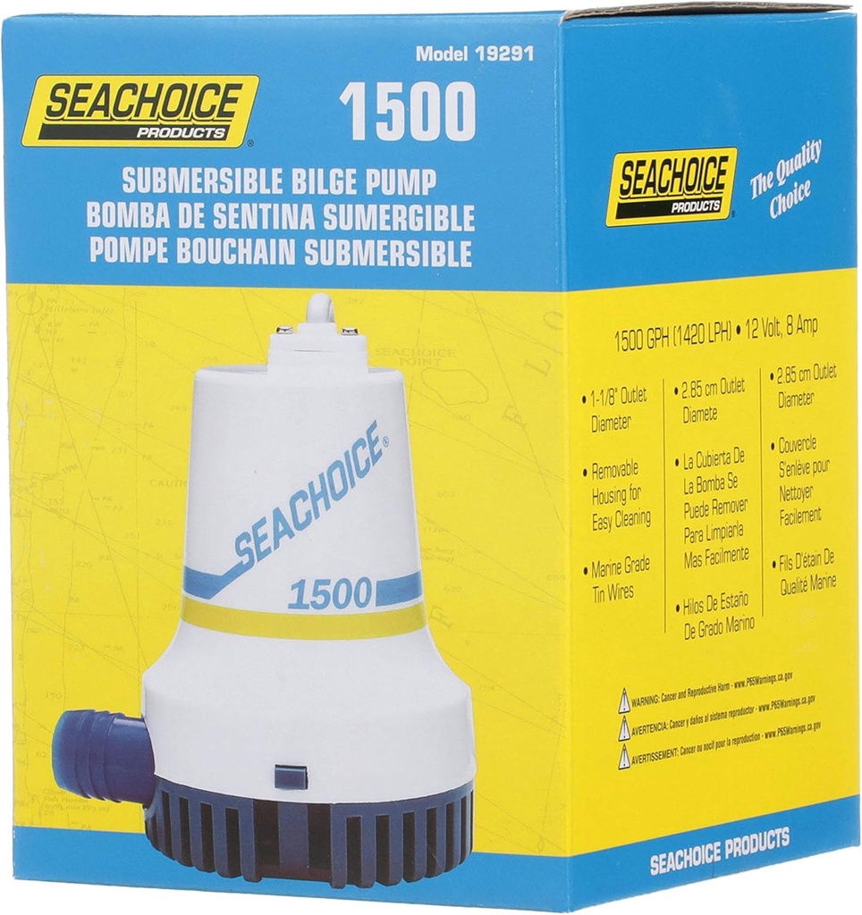 Bilge Pump 1500 gph seachoice