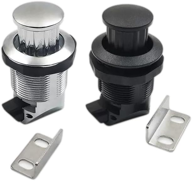 Chrome Plastic Pop-Out Knob Lock