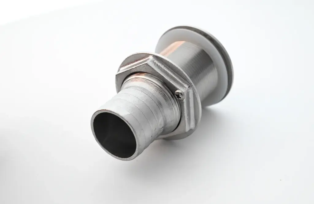 Stainless Steel Thru Hull for Hose 1-1/8"