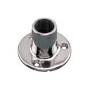90* Round Base 1" Stainless Steel