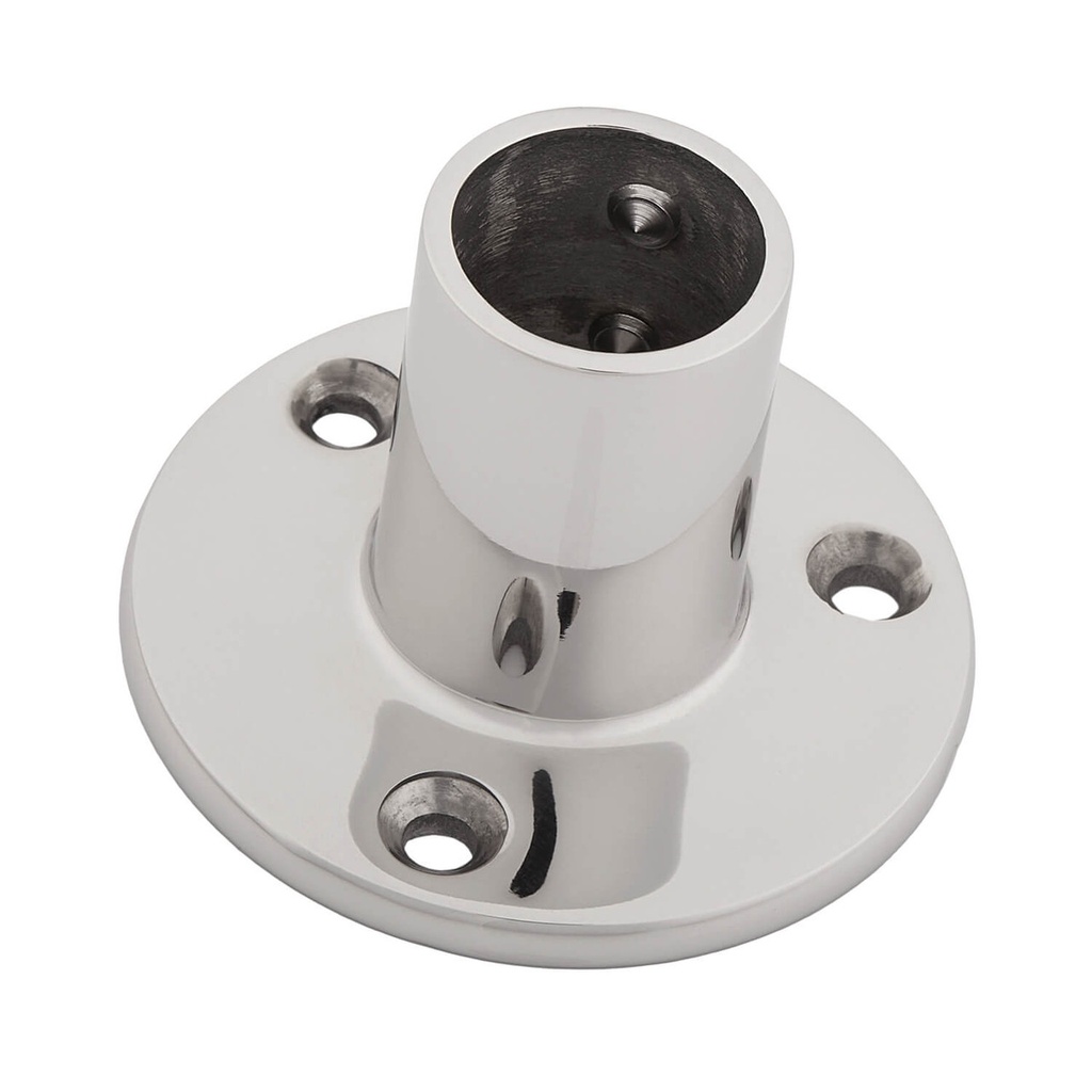 90* Round Base 1" Stainless Steel