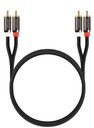 2 RCA Male to Male Stereo Audio Cable [24K Gold Plated | Copper Core] FosPower  