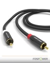 2 RCA Male to Male Stereo Audio Cable [24K Gold Plated | Copper Core] FosPower  