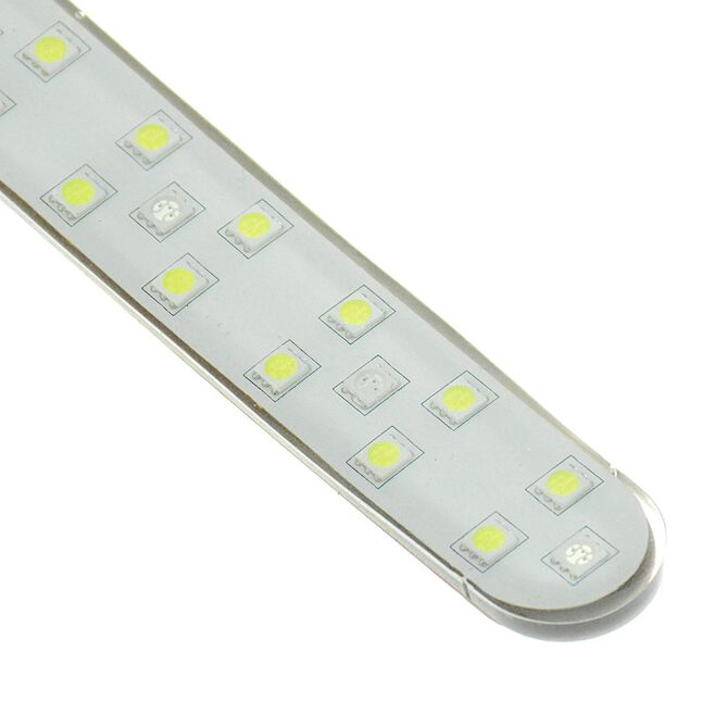 7" LED Contour Flex Light with Self Adhesive Backing, White and Blue