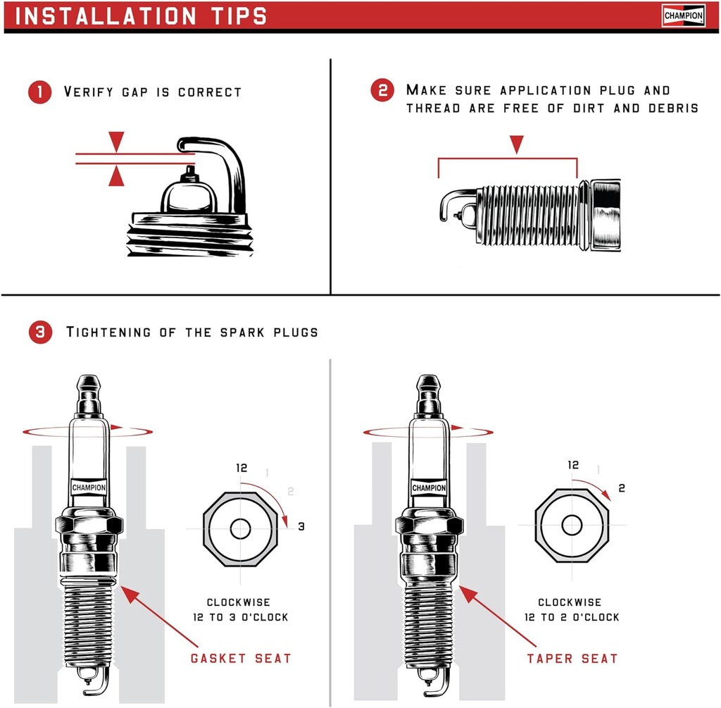 955M - XC12PEPB Champion Spark Plug 