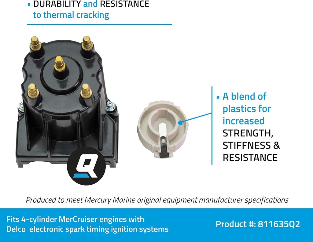 Cap and Rotor Kit  Mercruiser 3.0L (Quicksilver 811635Q2 )