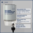 Fuel/Water Separator Element w/AquaVue Clear Collection Bowl