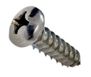 Screw SS Phil pan #10 x 1"