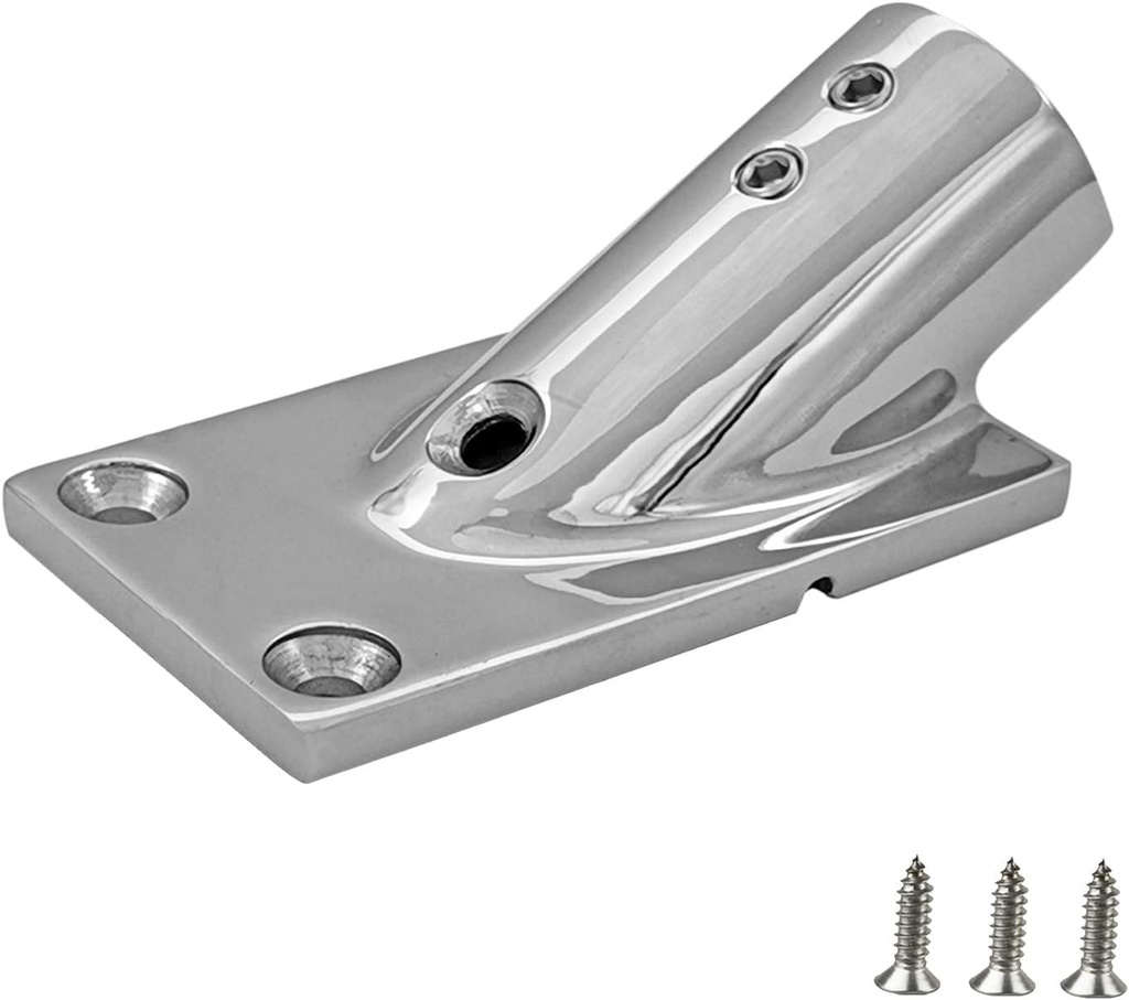 Rectangle Base 7/8 Stainless Steel 30°
