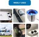 DRINK HLDR SS LED BLUE cupholder