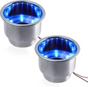 DRINK HLDR SS LED BLUE cupholder