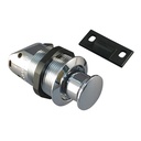 Chrome Plastic Pop-Out Knob Lock