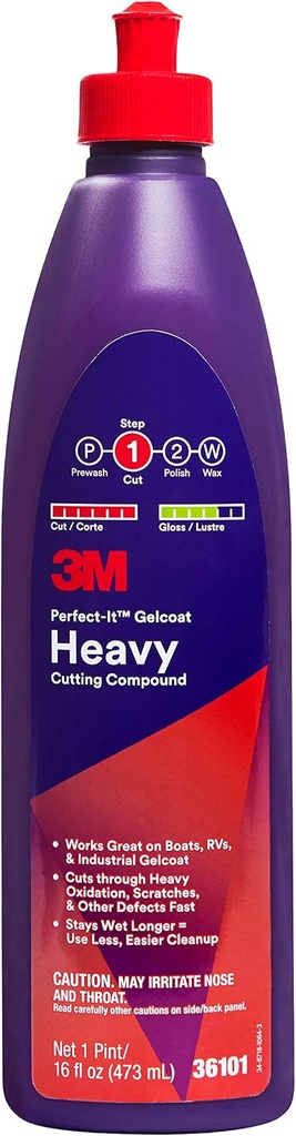 [36101] Perfect-It™ Gelcoat Heavy Cutting Compound (Pint)