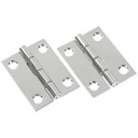 Stainless-Steel Butt Hinges, 2" Open Width x 2" length