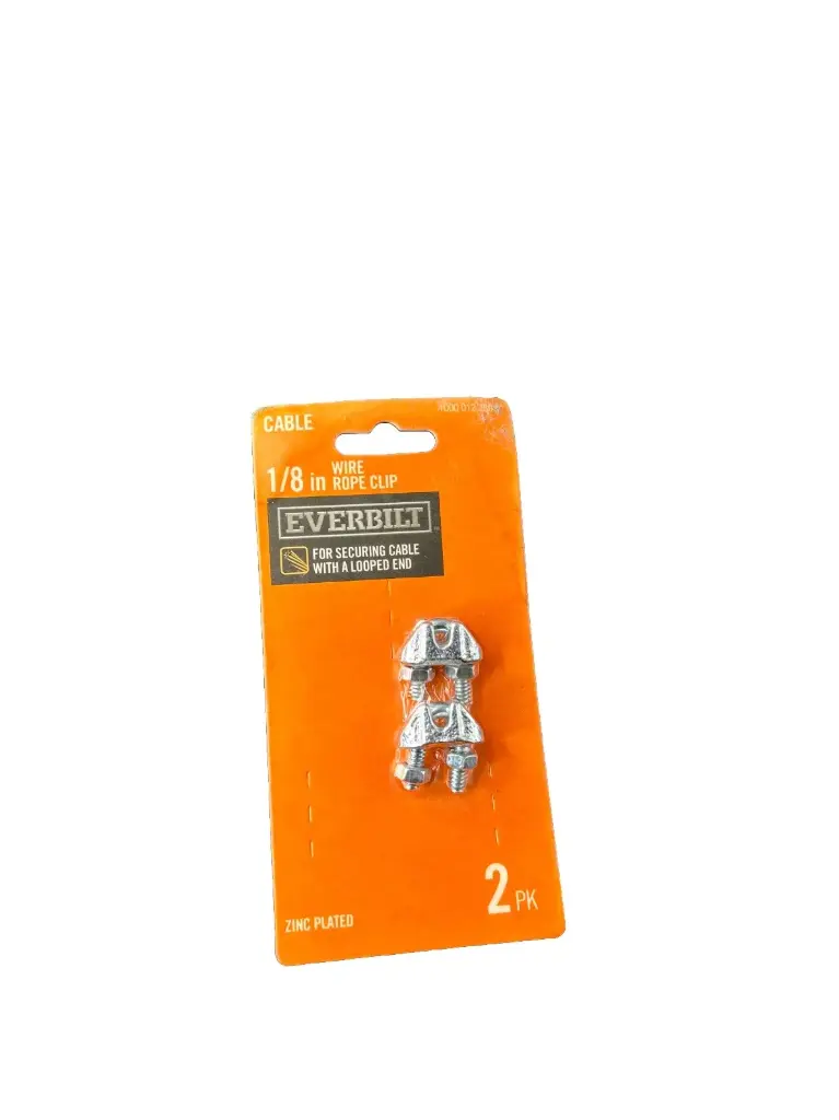 1/8 in. Zinc-Plated Wire Rope Clamp (2-Pack)