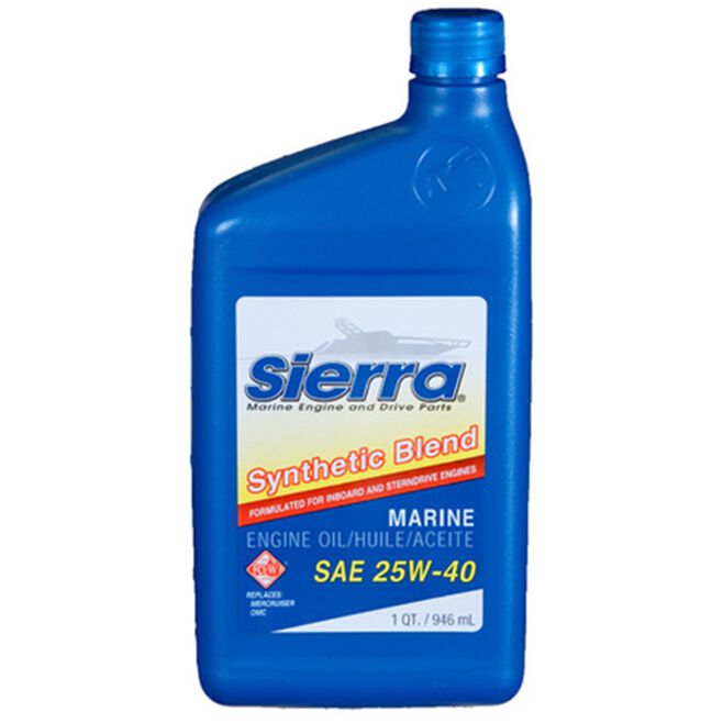 SIERRA 4 Stroke Marine Engine Oil - 25W-40 - 1 Quart