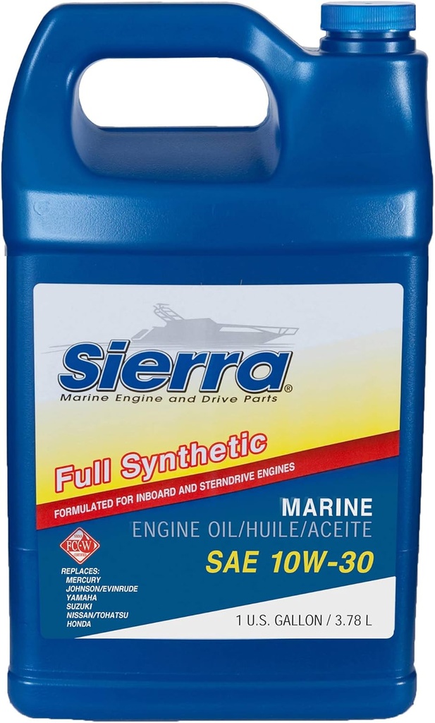 SIERRA 4 Stroke Outboard/Sterndrive Synthetic Motor Oil - 10W-30 - 1 Gallon