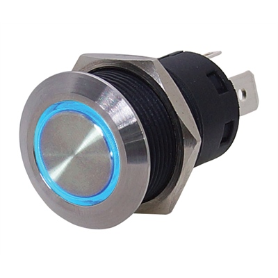 PUSH ON SWTCH BLU M/OFF MARPAC 7-1210