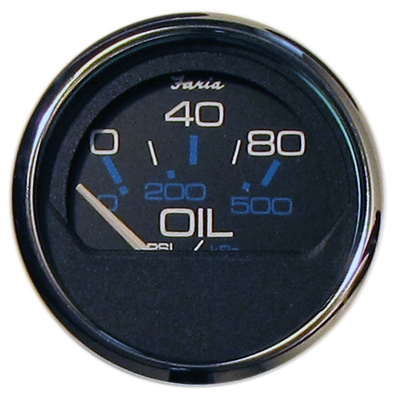 SS BLK 80 PSI OIL PRESS. -FARIA