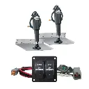 Lenco 12" x 12" Standard Trim Tab Kit w/Double Rocker Switch Kit 15103-104