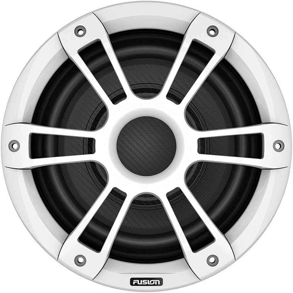 Fusion Signature Sport Series 3i Marine Subwoofer, 10", White w/White Grill
