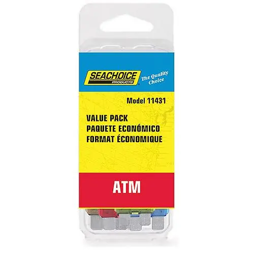 [50-11431] Seachoice ATM Blade Fuse Value Pack, 25ea