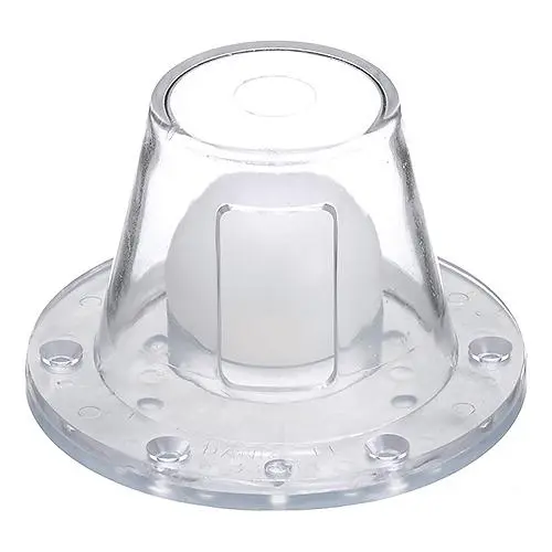 Seachoice Self-Bailing Scupper, Large, Clear, Fits 1.5-3 In. Openings