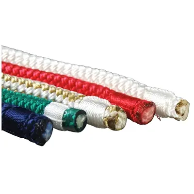 DOCK LINE NYL DBL/BRD 1/2"X15' - BLUE