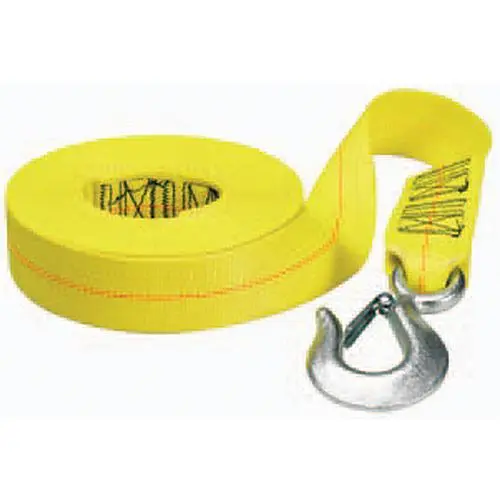 Fulton WS20HD0600 2" x 20' Heavy Duty Winch Strap and Hook, Display Pack