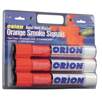 Hand Held Orange Smoke, 3/Pk