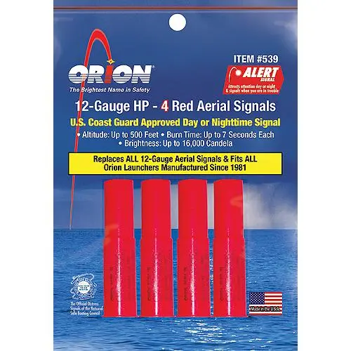 Alert-4 12 Gauge Aerial Flares, 4/pk