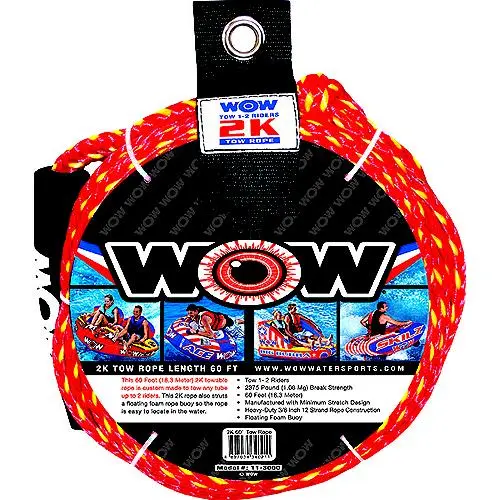  WOW Towable Tow Rope, 60', 1-2 Riders