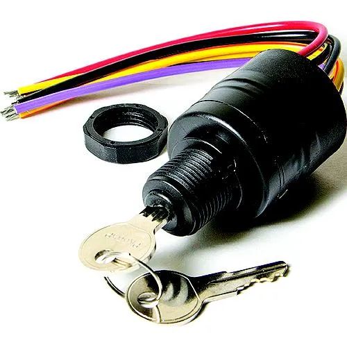 Sierra MP41070-2 Magneto 3 Position 5/8" Polyester 6 Wire Terminal 12V 15 Amp Ignition Starter Switch
