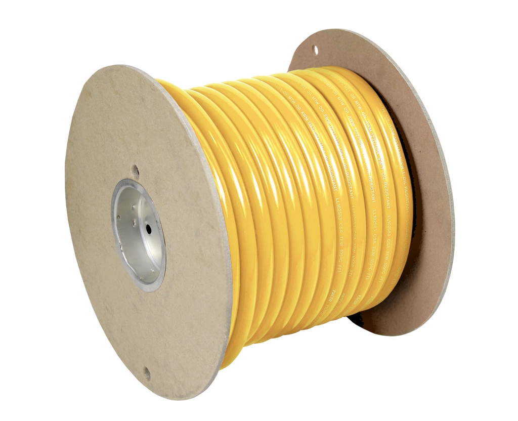Pacer Marine Battery Cable 4 AWG - 250 ft Coil (Yellow)