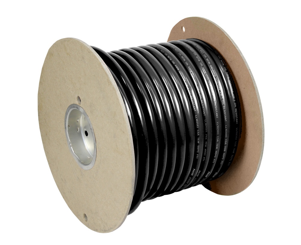 Pacer Marine Battery Cable 4/0 AWG - Sold by the Foot (Black)