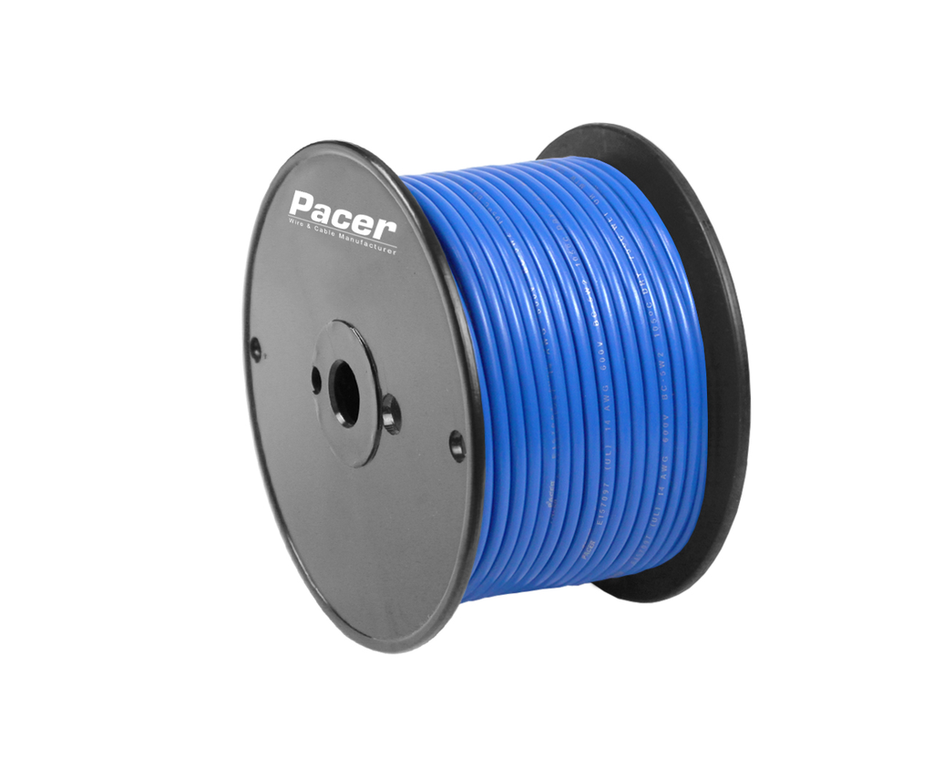 Pacer Primary Marine Wire 10 AWG - 100 ft Spool (Blue)