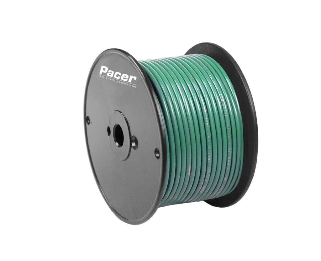 Pacer Primary Marine Wire 10 AWG - 250 ft Spool (Green)