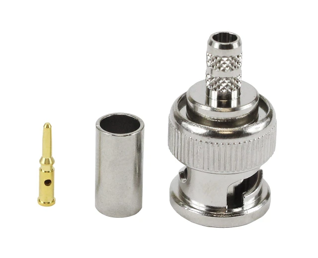 Pacer BNC Male Crimp Connector for RG58 Marine Antenna