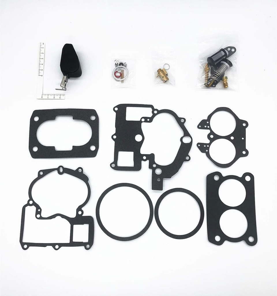 Gearzaar Carburetor Rebuild Kit For Mercruiser Marine 2-Barrel - 3.0/4.3/5.0L (19032C)