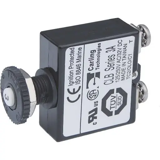 3 Amp Push Button Circuit Breaker 