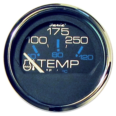 SS BLK WATER TEMP.- FARIA 
