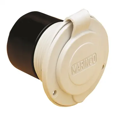CHARGER INLET 15AMP 125V WHT